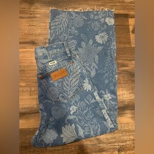 Wrangler Denim Jeans with Floral Design